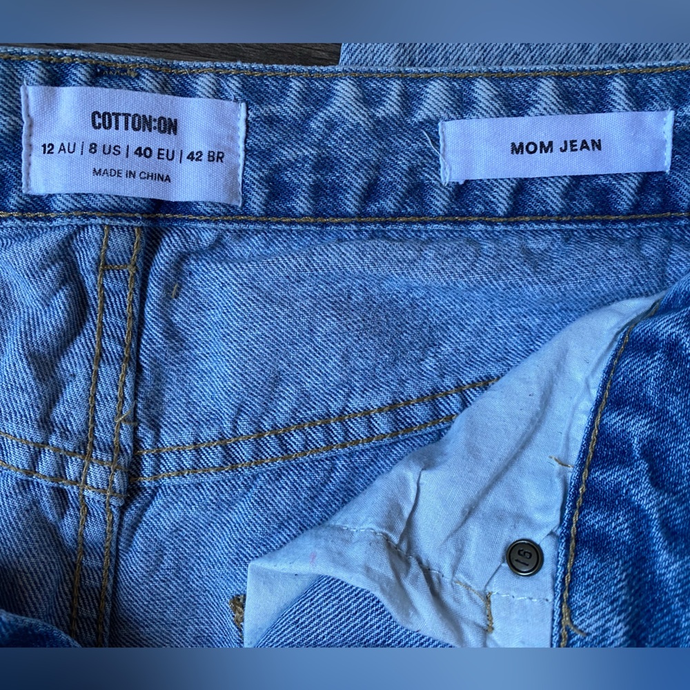 Cotton On Women’s Mom Jeans Size 8 Straight Leg - Picture 11 of 13